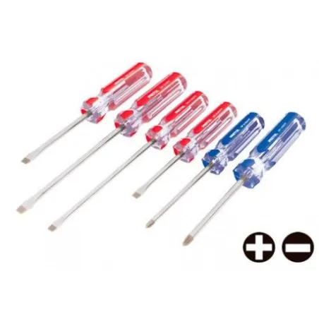  Juego Desarmadores 6 Pza 3/16 1/4"Mango de PVC, JD-6BP 20214 Pretul 16.949153 Juego Desarmadores 6 Pza 3/16 1/4"Mango de PVC, J