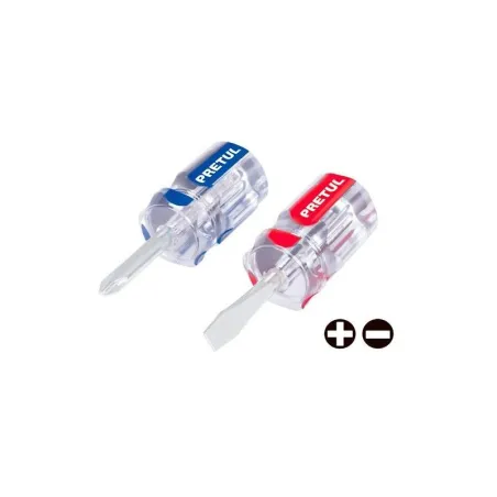  Juego Desarmadores 2 Pza 1/4" Estrella Plano Trompo MangoPVC Pretul 21379 4.067797 Juego Desarmadores 2 Pza 1/4" Tipo Trompo Ma