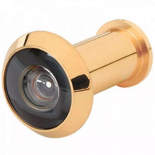  Ojo Magico Dorado Mirillas de Seguridad Lente de Vidrio para puertas de espesor 1 3/8" a 2 3/16", MIRI-1 43672 Hermex 16.101695