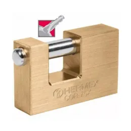  Candados Antipalanca 75mm S8 2Llaves Hermex 43357 44.067797 Candado Antipalanca 75mm Seguridad 8, cierre de balin incluye 2 Lla