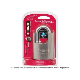  Candados Acorazado 60mm S6 Hierro 3llaves Anti-Ganzua Hermex 43314 17.79661 Candado Acorazado de Hierro 60mm Seguridad 6, cierr