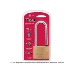  Candados 40mm S5 ExtraLargo 2llaves Hermex 43441 10.932203 Candado Pulido de Alta seguridad extra largo 40mm Seguridad 5, Inclu