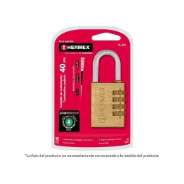  Candados de Combinacion 28mm S3 3Digitos Hermex 43347 13.559322 Candado de Combinacion 28mm Seguridad 3, 3 combinaciones person