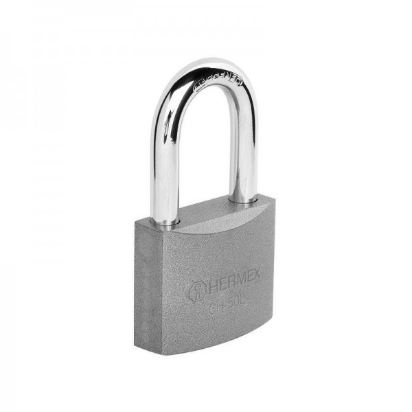  Candados 50mm S4 Hierro GanchoLargo 2llaves Hermex 43325 9.915254 Candado de Hierro Arco Largo 50mm Seguridad 4, 2 llaves tradi