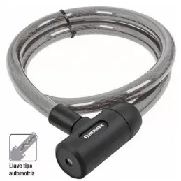  Cables de Seguridad con llave 20mm 1.20m, en acero con cubierta PVC, Incluyen 2 llaves tipo automotriz, CB-20 43921 Hermex 27.9
