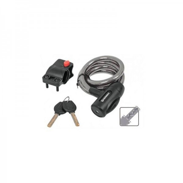 Cables de Seguridad con llave 12mm 1m, en acero con cubierta PVC, Incluyen 2 llaves tipo automotriz, CB-12 43923 Hermex 14.4915 Cables de Seguridad con llave 12mm 1m, en acero con cubierta PVC, Incluyen 2 llaves tipo automotriz, CB-12 43923 Hermex 14.4915