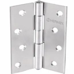  Bisagras Rectangular 1" x7/8 Acero Pulido CMbola 1mm Hermex 43185 0.423729 Bisagra rectangular de acero pulido 1" x 7/8" Cabeza