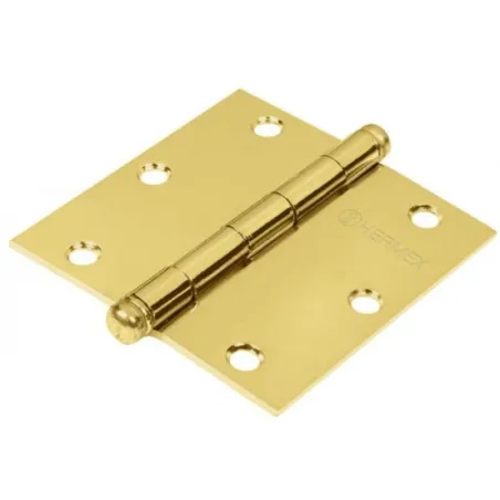  Bisagras cuadrada 3" Acero Dorado  Capuchina Cplana 2mm Hermex 43237 2.711864 Bisagra cuadrada de acero dorado 3" Cabeza plana 