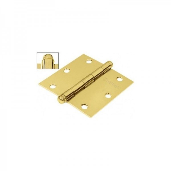  Bisagras cuadrada 2" Acero Dorado Capuchina CRedondo 1.5mm Hermex 43230 2.118644 Bisagra cuadrada de acero dorado 2" Cabeza red