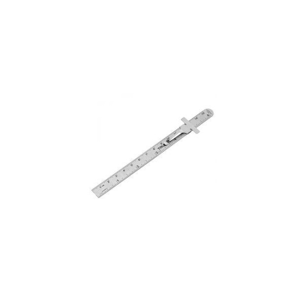 Regla de Acero Inoxidable 6" x0.5mm ClipAjustable, Truper 101810 3.474576 Regla de Acero Inoxidable 6" x0.5mm ClipAjustable, Tr