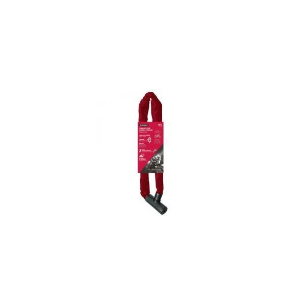 Candados con Cadena 10mm x90cm Forrado motocicleta y bicicleta Hermex 49621 41.525424 Candado con Cadena 10mm x90cm Forrado, He