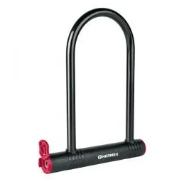  Candados 12mm Rigido Tipo "U" bicicletas motocicletas Portones Hermex 49620 24.576271 Candado Rigido 12mm x20cm Tipo U Recubrim