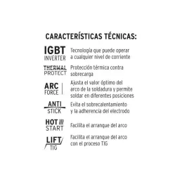  Soldadora Inversora 130A SMAW TIG Bi-Voltaje, Pretul 29959 306.779661 Soldadora Inversora 130A SMAW TIG Bi-Voltaje, Pretul 2995