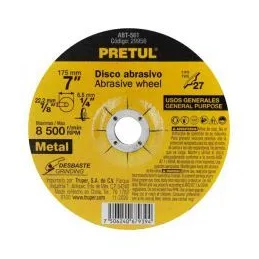  Discos de Desbaste Metal 7" x6.2mm Oaluminio, Pretul 29956 6.186441 Disco de Desbaste Metal 7" x6.2mm Oaluminio, Pretul 29956

