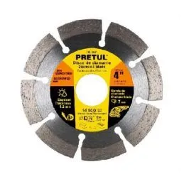  Discos de Corte Diamantados Rin Segmentado 4" x1.2mm Marmol Concreto Piedra D7/8 cReductoes, Pretul 27016 9.830508 Disco de Cor