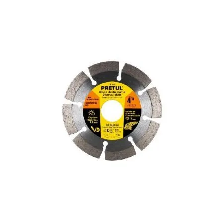  Discos de Corte Diamantados Rin Segmentado 4" x1.2mm Marmol Concreto Piedra D7/8 cReductoes, Pretul 27016 9.830508 Disco de Cor