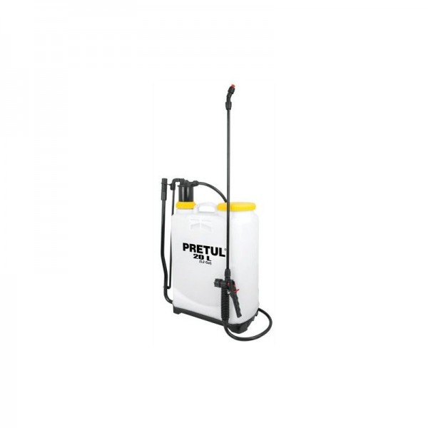  Fumigador de Mochila 20L Bombeo Lateral  Pretul 24588 92.372881 Fumigador de Mochila, 20 Litros 5.2 Galones, Sistema de Bombeo 