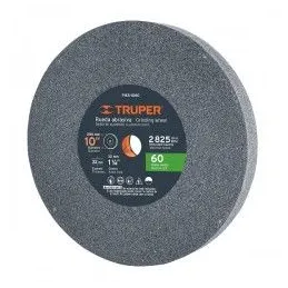  Piedra para Esmeril 10" x1-1/4" G60 E32mm Oxido Aluminio, Truper 12402 55.084746 Piedra para Esmeril 10" x1-1/4" G60 E32mm Oxid