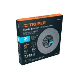  Piedra para Esmeril 10" x1-1/4" G36 E32mm Oxido Aluminio, Truper 12401 55.084746 Piedra para Esmeril 10" x1-1/4" G36 E32mm Oxid