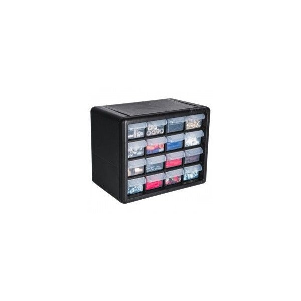  Organizador 16 Gavetas 27x16x22cm Compartimientos ABS Truper 11851 41.525424 Organizador 10" con 16 Gavetas 27x22x16cm Comparti