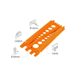  Regla Calibradora de Tuerca y Tornillos STD y MM 22cm, Truper 10811 3.220339 Regla Calibradora de Tuerca y Tornillos STD y MM 2