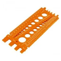  Regla Calibradora de Tuerca y Tornillos STD y MM 22cm, Truper 10811 3.220339 Regla Calibradora de Tuerca y Tornillos STD y MM 2