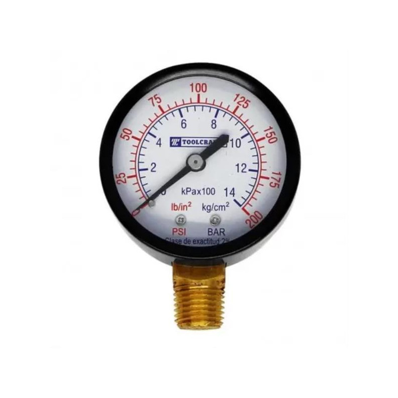  Manometro 0-200 PSI Tanque de Aire y Compresores Toolcraft TC2031 8.728814 Manometro 0-200 PSI Tanque de Aire y Compresores Too