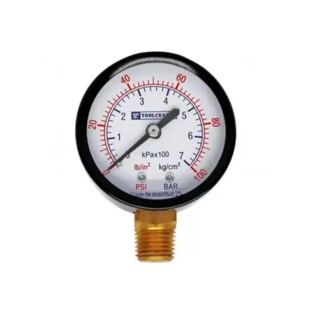  Manometro 0-100 PSI Tanque de Aire y Compresores Toolcraft TC2030 8.728814 Manometro 0-100 PSI Tanque de Aire y Compresores Too