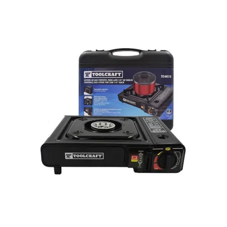  Cocina Estufa de Gas Portatil Encendido Electronico para Campamento Toolcraft TC4615 82.20339 Cocina Estufa de Gas Portatil Enc