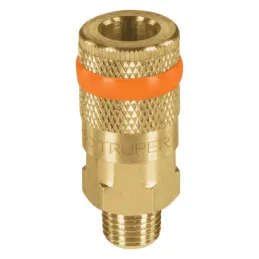  Acoples Rapido de Laton Macho, Cuerda 1/4 NPT, COPLE-MA-1/4 19085 Truper 9.067797 Acople Rápido Latón Macho, Cuerda 1/4 NPT, Tr