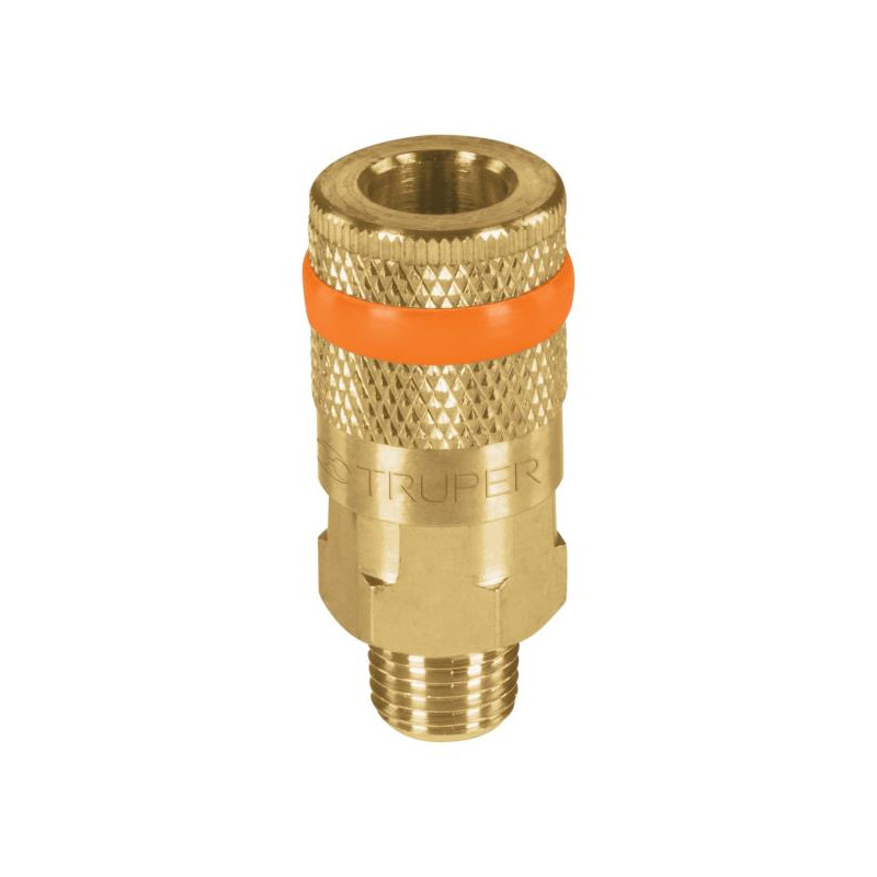  Acoples Rapido de Laton Macho, Cuerda 1/4 NPT, COPLE-MA-1/4 19085 Truper 9.067797 Acople Rápido Latón Macho, Cuerda 1/4 NPT, Tr