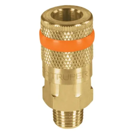  Acoples Rapido de Laton Macho, Cuerda 1/4 NPT, COPLE-MA-1/4 19085 Truper 9.067797 Acople Rápido Latón Macho, Cuerda 1/4 NPT, Tr