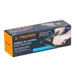  Afiladores de Cuchillos 2Afildados Carburo de Tungsteno, Truper 15147 25.423729 Afilador de Cuchillos para Cocina Premium 2 Niv