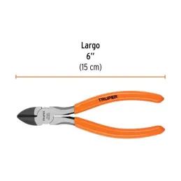  Alicates de corte diagonal 6" CrVanadio MangoPVC Truper 17312 11.779661 Alicate de Corte Diagonal 6" Mango de PVC, Truper 17312