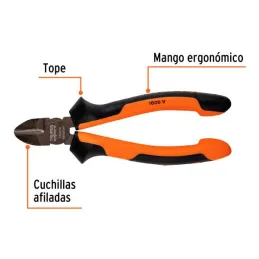  Alicates de corte diagonal 6" 1000v ComfortGrip CrVanadio Truper 17331 16.949153 Alicate de Corte Diagonal 6" Comfort Grip, Tru