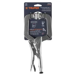  Alicates de Presion 9" Tipo C Autoajustable Acarbono Truper 17414 30.508475 Alicate de Presión Tipo C Mordaza Ajustable 9", Tru