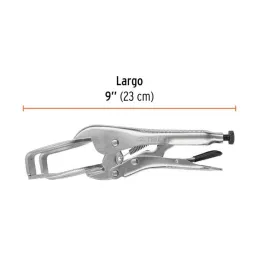  Alicates de Presion 9" Soldador Acarbono Truper 17426 30.508475 Alicate de Presión para Soldadura 9", Truper 17426

Mordazas de