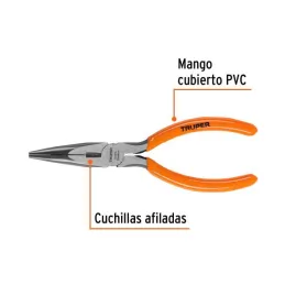  Alicates de punta y corte 6" CrVanadio MangoPVC  Truper 17309 11.355932 Alicate Punta y Corte 6" Mango de PVC, Truper 17309

Fa