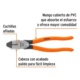  Alicates universal 9" CrVanadio MangoPVC Truper 17305 23.728814 Alicate Universal Profesional 9" Mango de PVC, Truper 17305

Fa