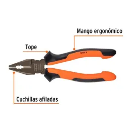  Alicates universal 7" Aislado 1000v ComfortGrip CrVanadio Truper 17329 22.033898 Alicate Universal Aislado Electricista 7" Comf