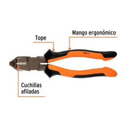  Alicates universal 8" Aislado 1000v ComfortGrip CrVanadio Truper 12350 29.661017 Alicate Universal Aislado Electricista 8" Comf