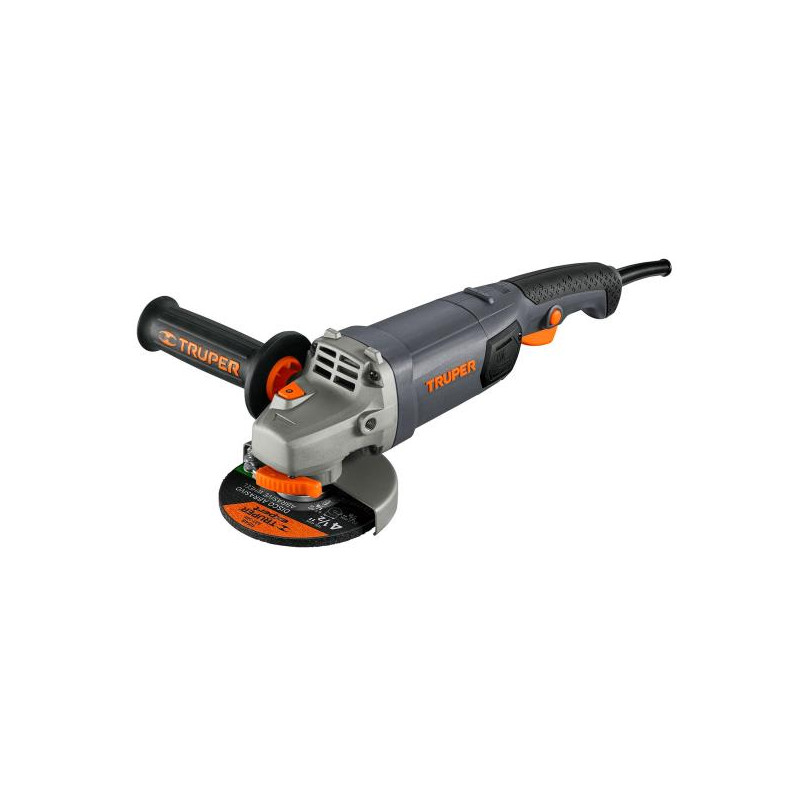  Amoladora 4-1/2 1250W Industrial M14 Ergonomico, Truper 100756 187.288136 Amoladora Esmeril Industrial Angular 4-1/2" 1250W, Tr