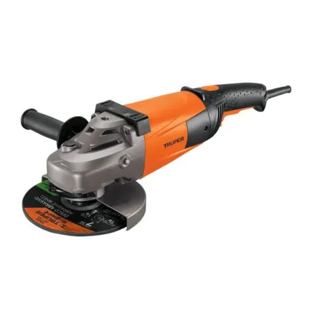  Amoladora angular 7" Profesional, 2100W 8000RPM Mango Ergonomico con Disco y Carbon de Rpsto, ESMA-7A3-2 11022 Truper 218.64406