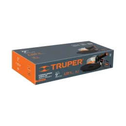  Esmeriladora angular 9" Industrial, 2000W 6200RPM Mango Ergonomico con Disco y Carbon de Rpsto, ESMA-9N3-2 18295 Truper 292.372