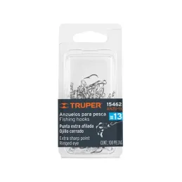  Anzuelo para Pesca #13 Blister 100Piezas, Truper 15462 8.305085 Anzuelo para Pesca N° 13 Blister con 100 Piezas, Truper 15462

