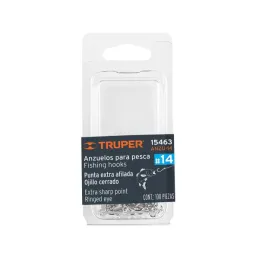  Anzuelo para Pesca #14 Blister 100Piezas, Truper 15463 8.050847 Anzuelo para Pesca N° 14 Blister con 100 Piezas, Truper 15463


