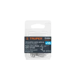  Anzuelo para Pesca #16 Blister 100Piezas, Truper 15466 8.050847 Anzuelo para Pesca N° 16 Blister con 100 Piezas, Truper 15466

