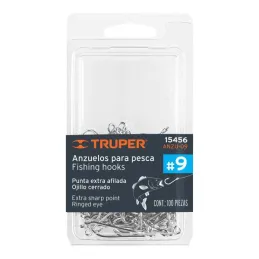  Anzuelo para Pesca #9 Blister 100Piezas, Truper 15456 14.40678 Anzuelo para Pesca N° 9 Blister con 100 Piezas, Truper 15456

Ac