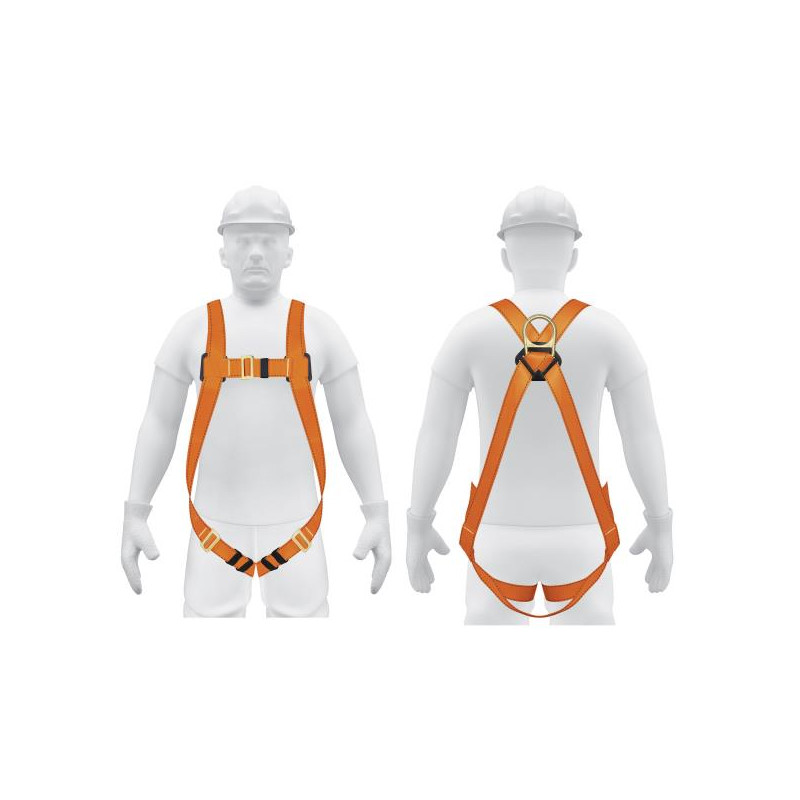  Arnes de Cuerpo completo 1 anillo contra caidas, Cinta de 40mm, Carga 100kg, ARN-5435 14432 Truper 64.40678 Arnes de Cuerpo Com