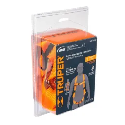  Arnes de Cuerpo completo 1 anillo contra caidas, Cinta de 40mm, Carga 100kg, ARN-5435 14432 Truper 64.40678 Arnes de Cuerpo Com